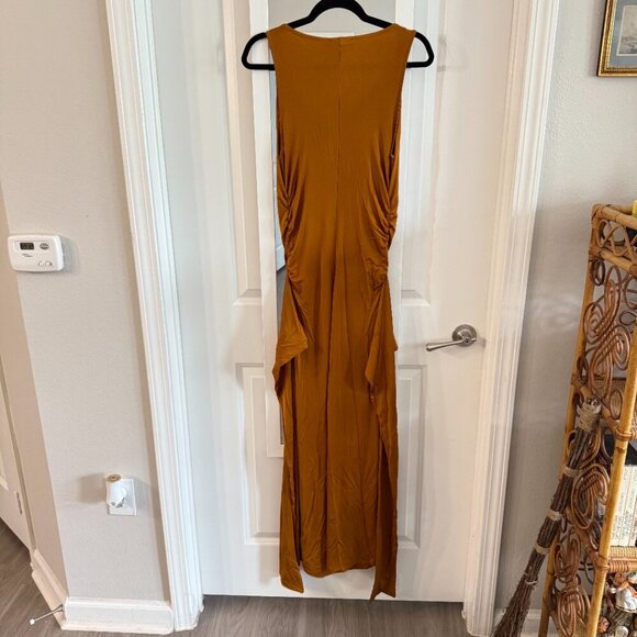 NEW Reformation Cameilla Knit Dress Size Small Color Copper - Picture 6 of 6